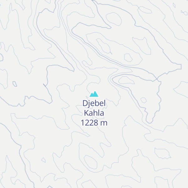 Map of Djebel Kahla
