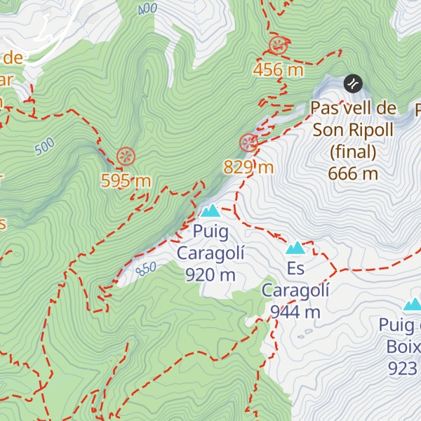 Map of Puig Caragolí