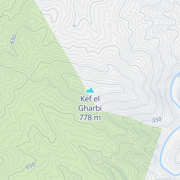 Map of Kef el Gharbi