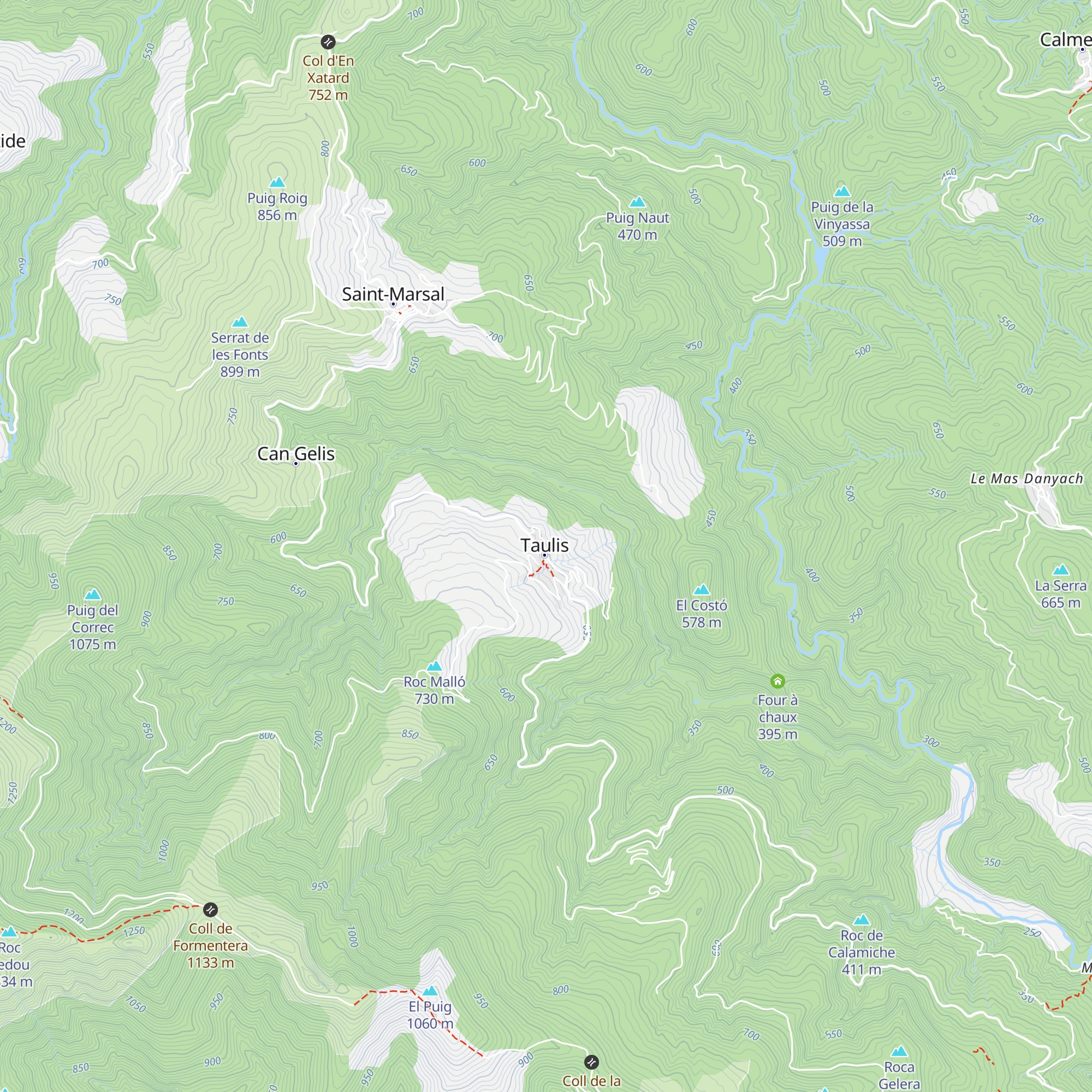 Gîte Dama Jana map