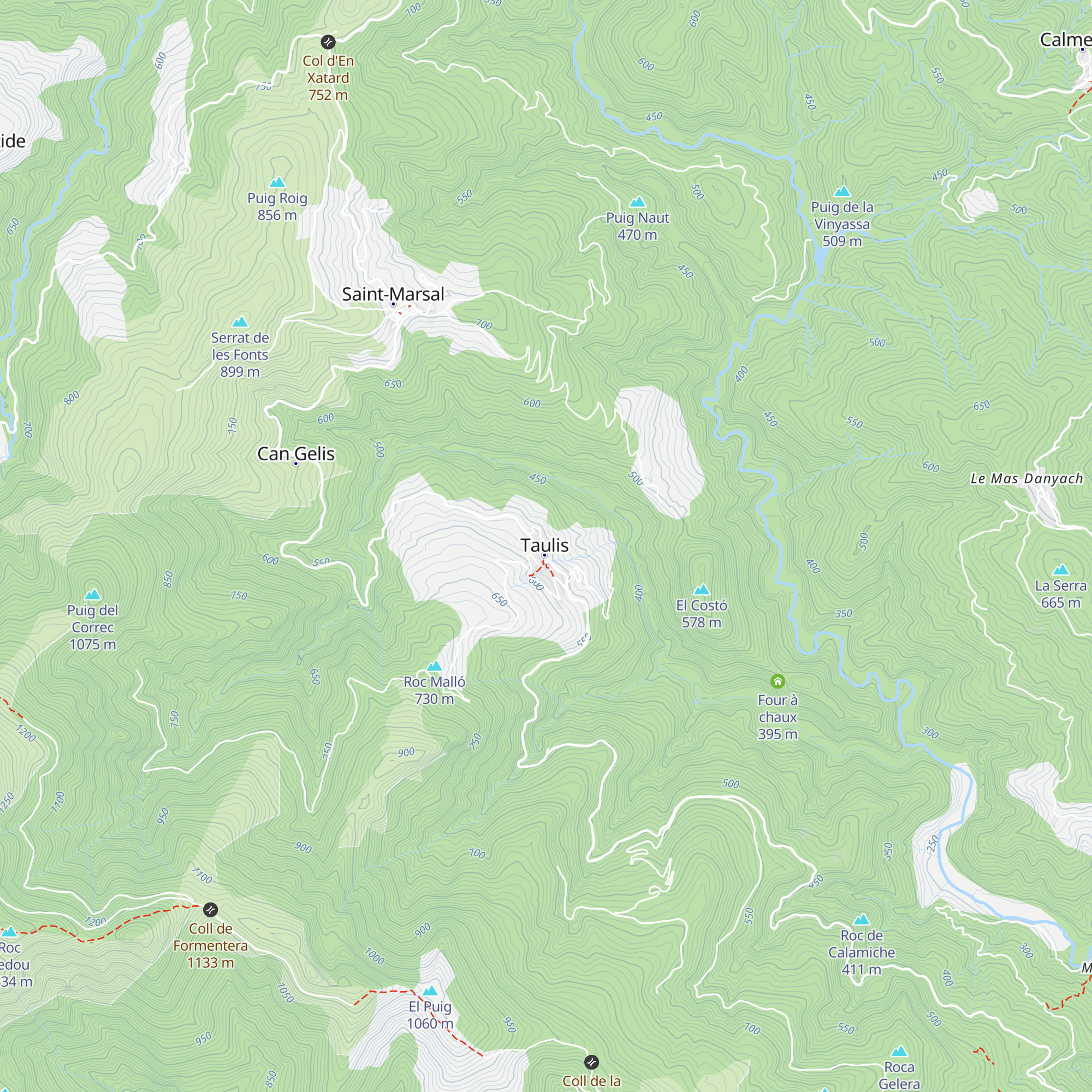 Gîte Dama Jana map
