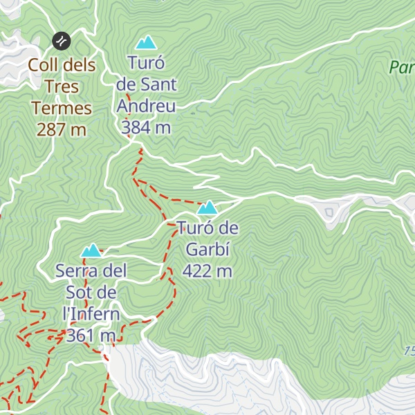 Map of Turó de Garbí