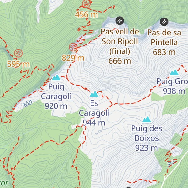 Map of Es Caragolí