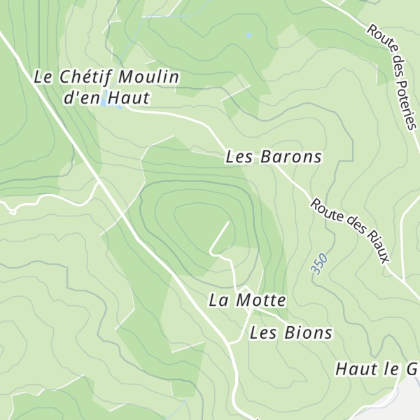 Map of Motte d'Humbligny ou le Chaillou