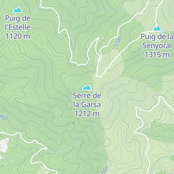 Map of Serre de la Garsa
