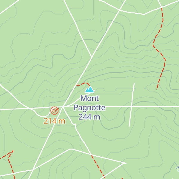 Map of Mont Pagnotte