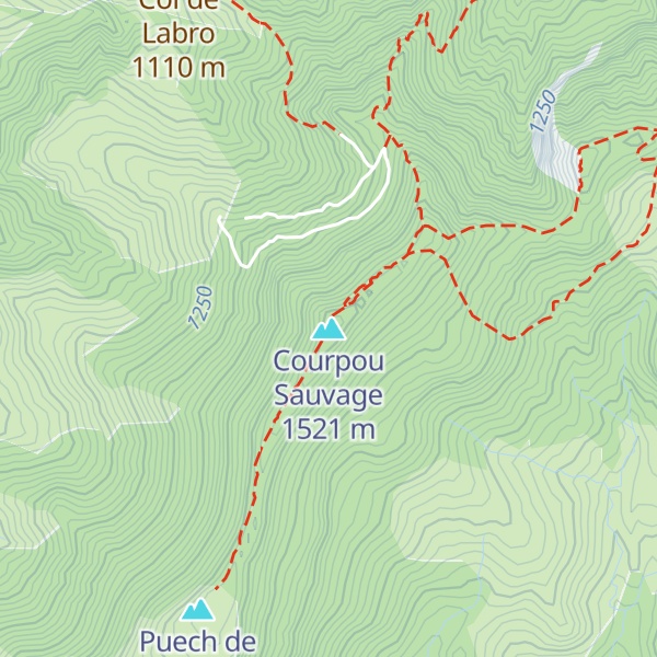 Map of Courpou Sauvage