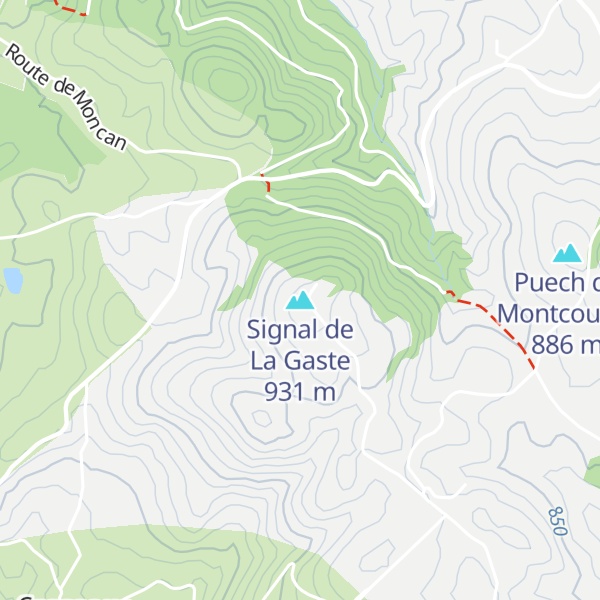 Map of Signal de La Gaste