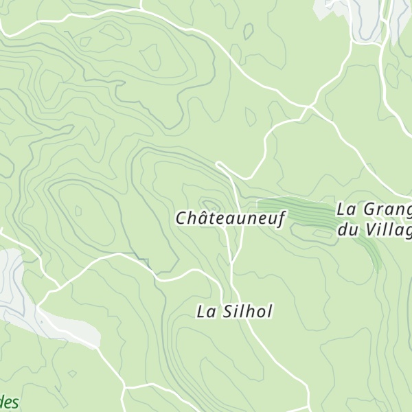 Map of Orgues de Châteauneuf