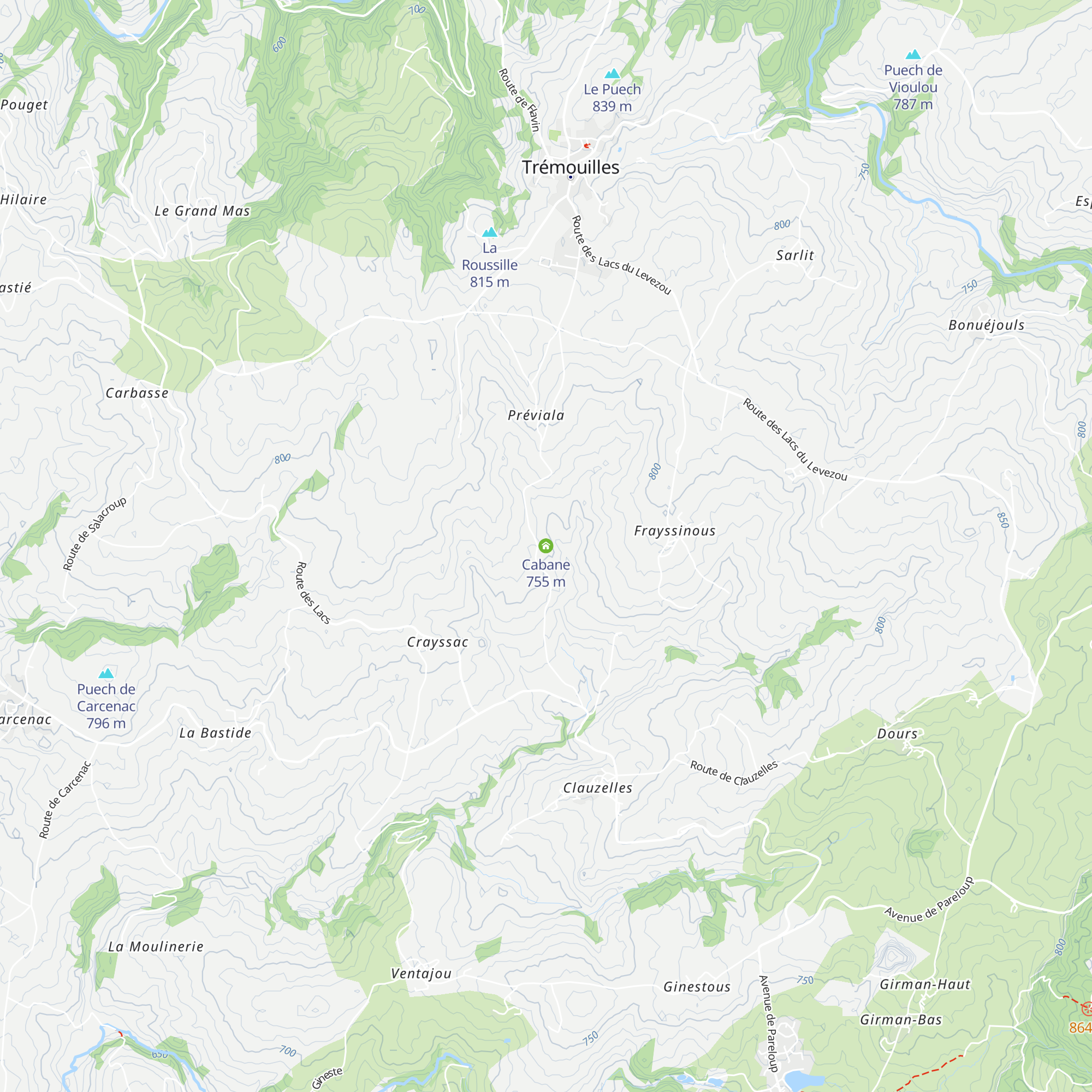 Cabane map