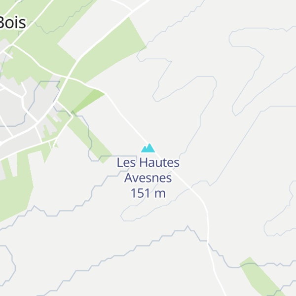 Map of Les Hautes Avesnes
