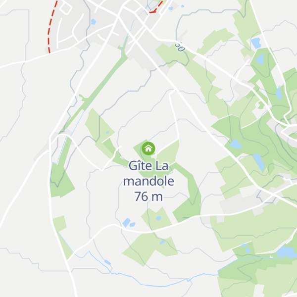 Map of Gîte La mandole
