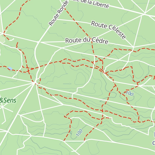 Map of Rochers et Platières des Gorges du Houx