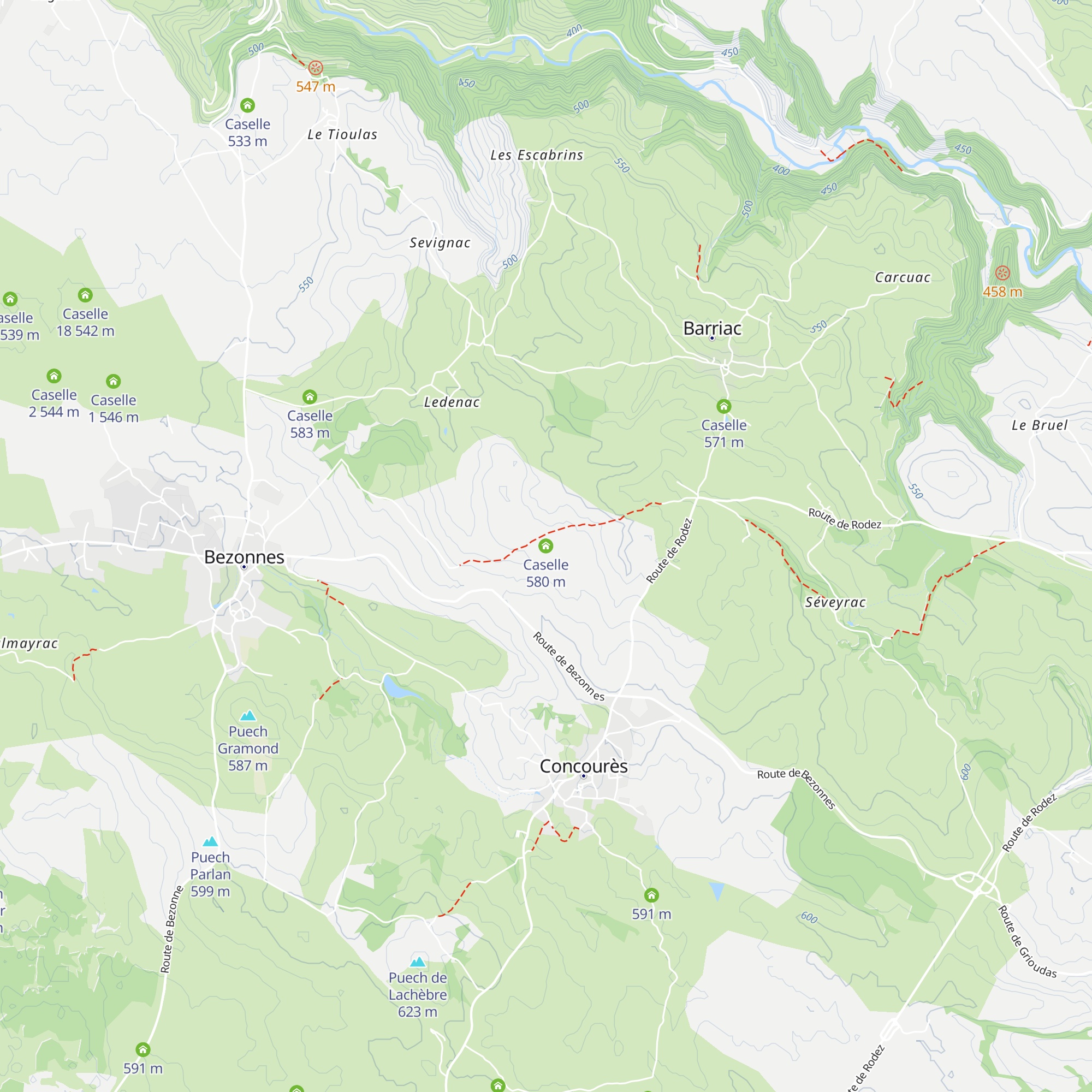 Caselle map