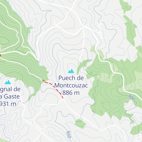 Map of Puech de Montcouzac