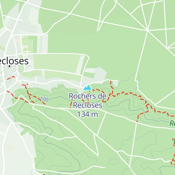 Map of Rochers de Recloses