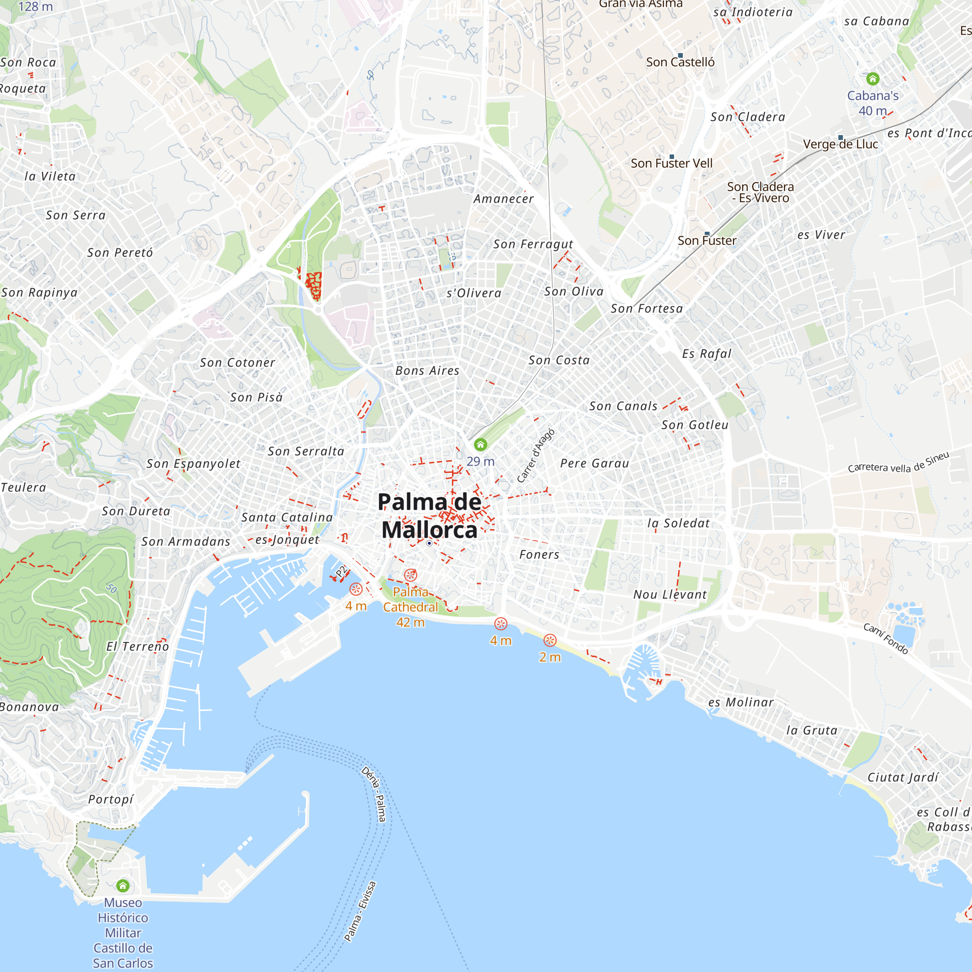 Empresa Municipal de Transports map