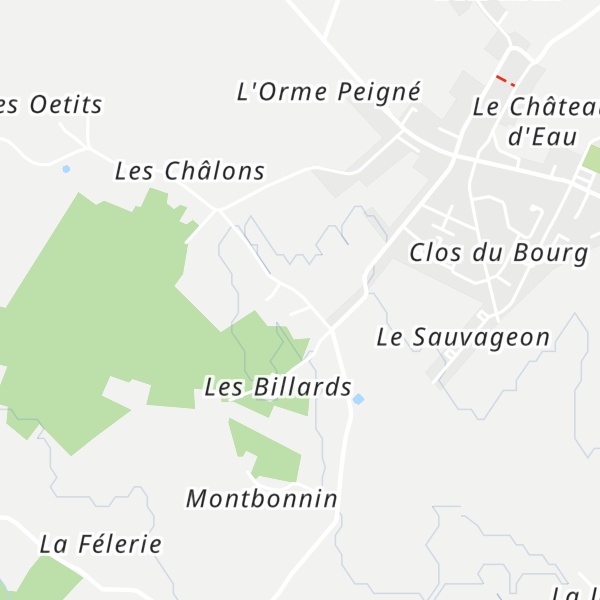 Map of Gîtes de Bois Morin