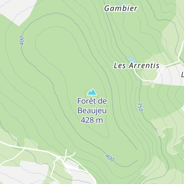 Map of Forêt de Beaujeu