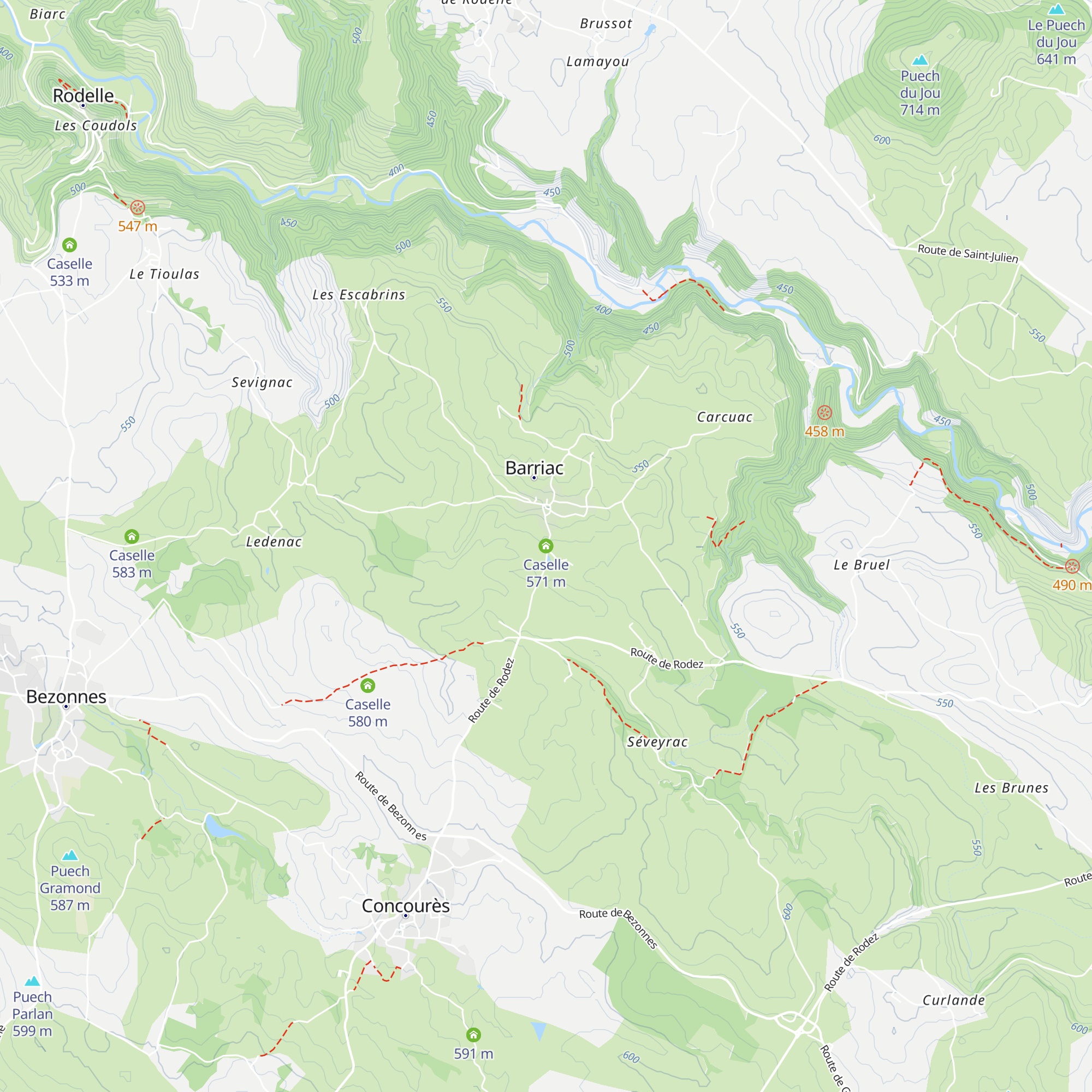 Caselle map