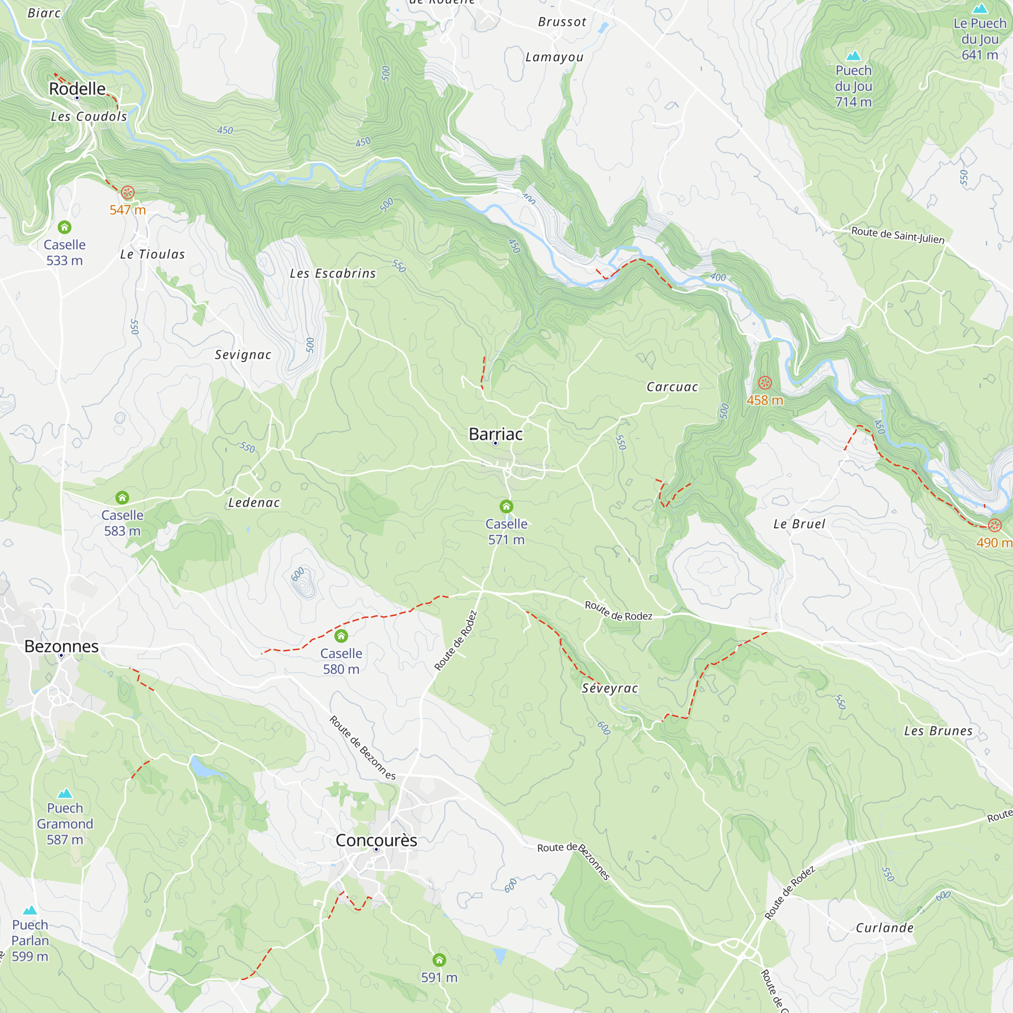 Caselle map