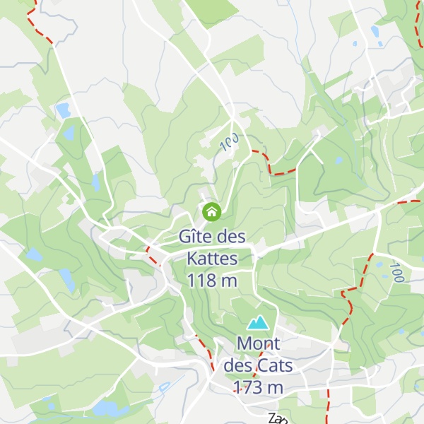 Map of Gîte des Kattes