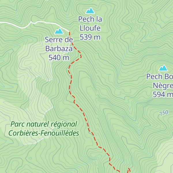 Map of Pech de la Gardiole