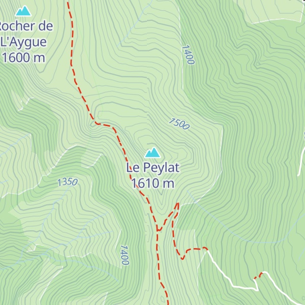 Map of Le Peylat