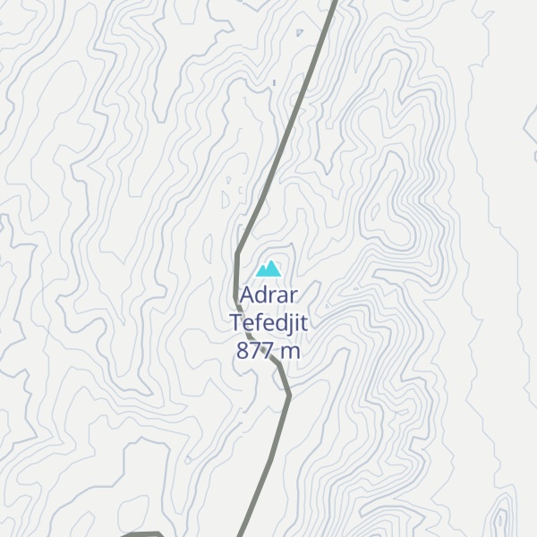 Map of Adrar Tefedjit