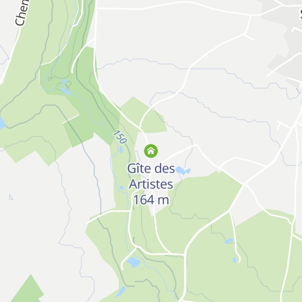 Map of Gîte des Artistes