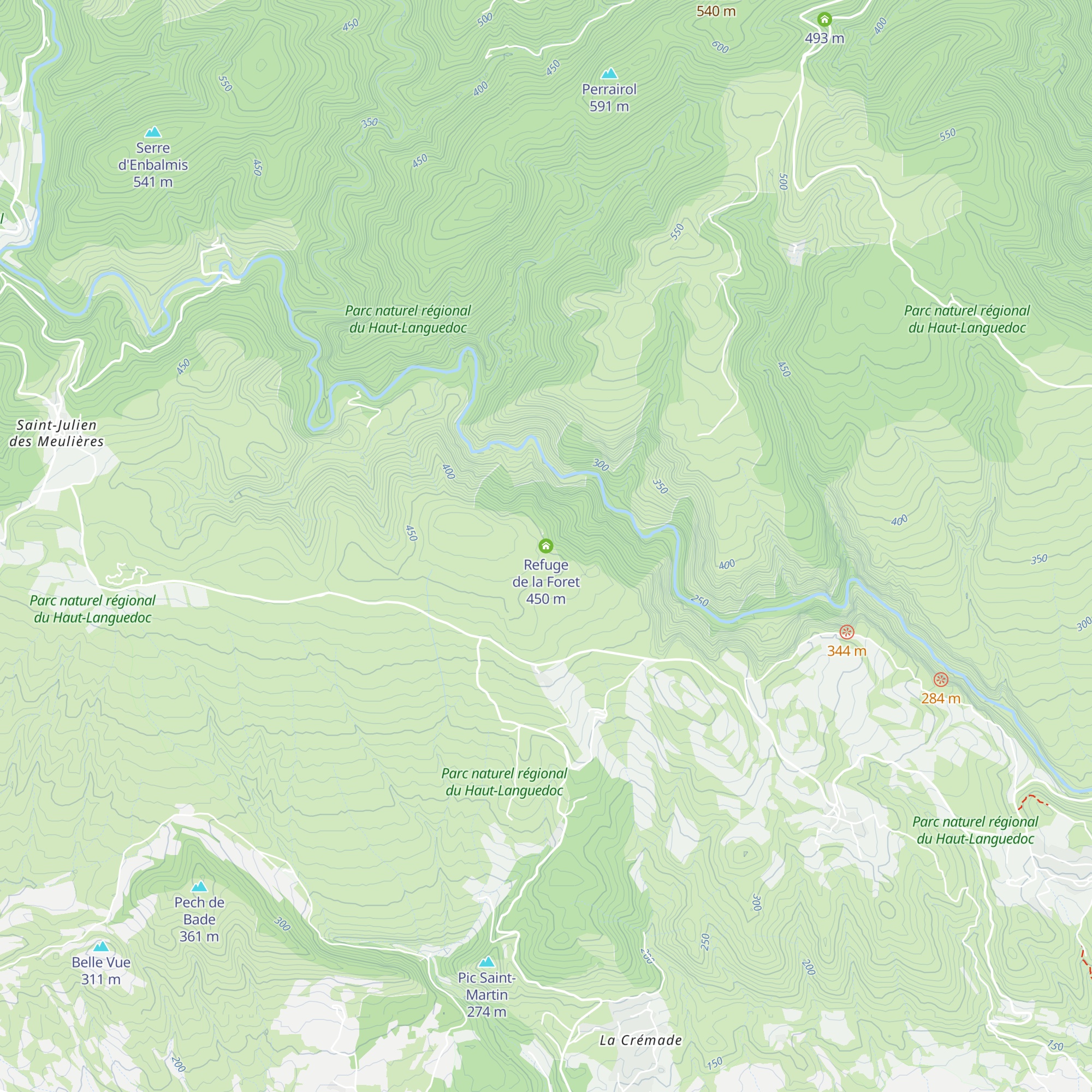 Refuge de la Foret map
