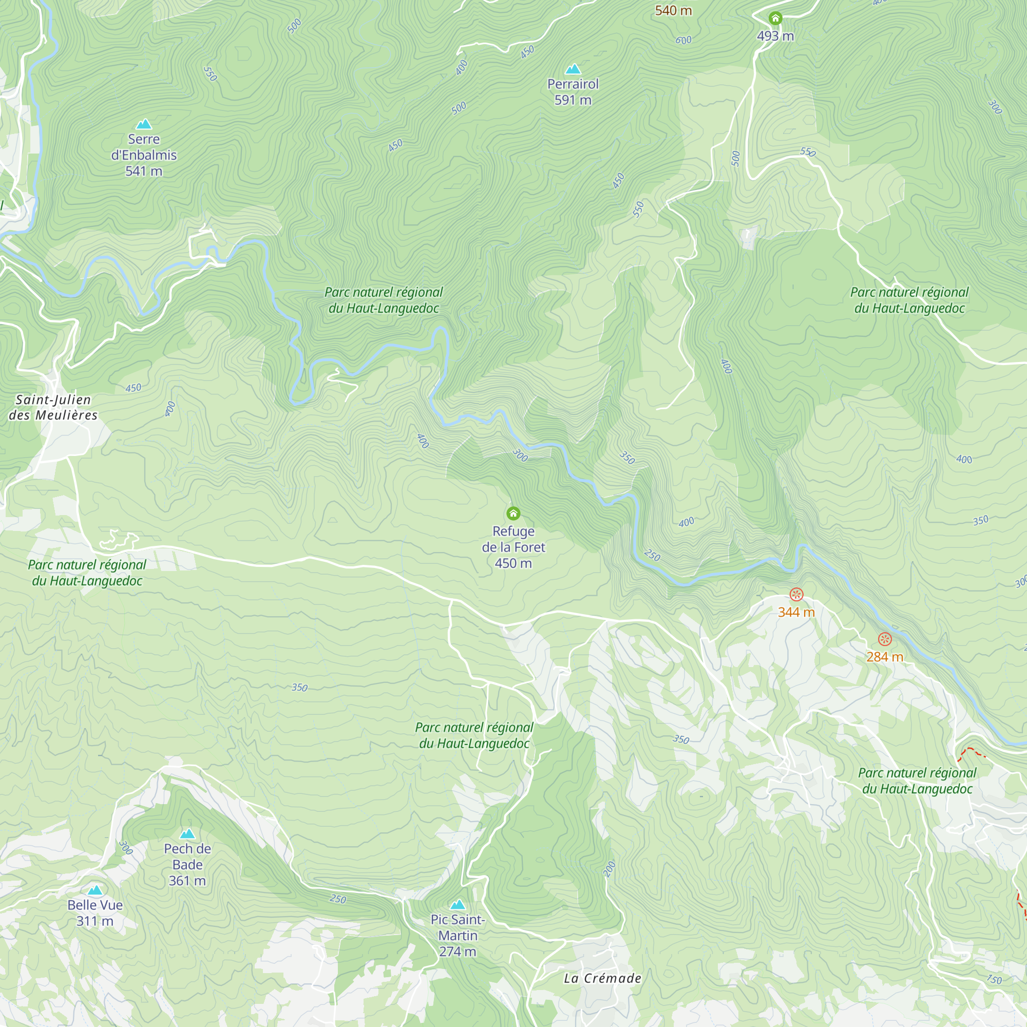 Refuge de la Foret map