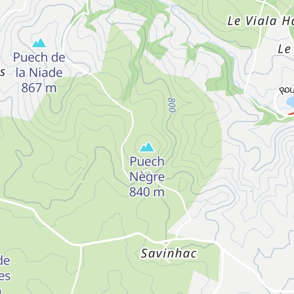 Map of Puech Nègre