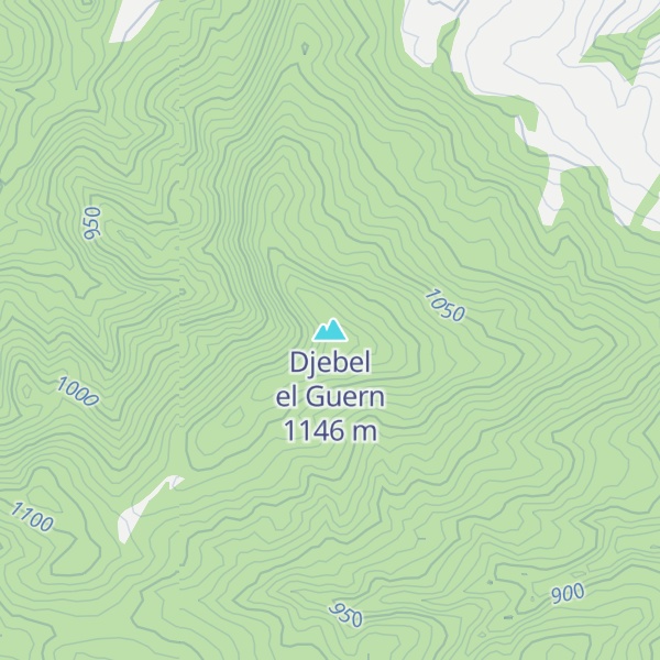 Map of Djebel el Guern