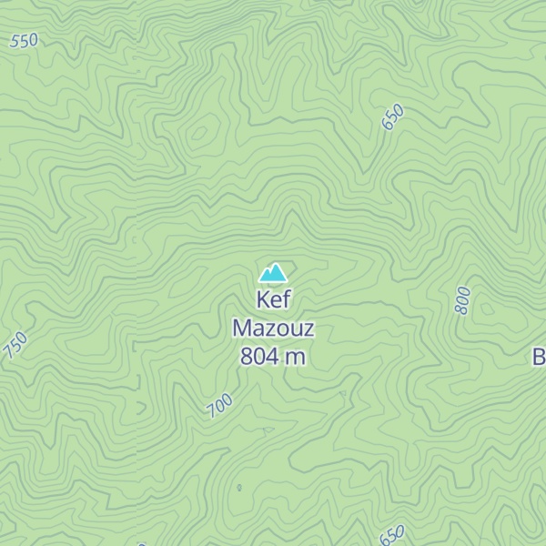 Map of Kef Mazouz