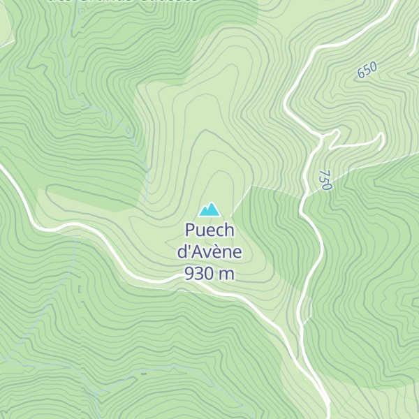 Map of Puech d'Avène