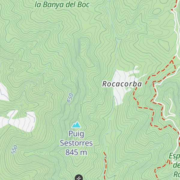 Map of El Turó Rodó