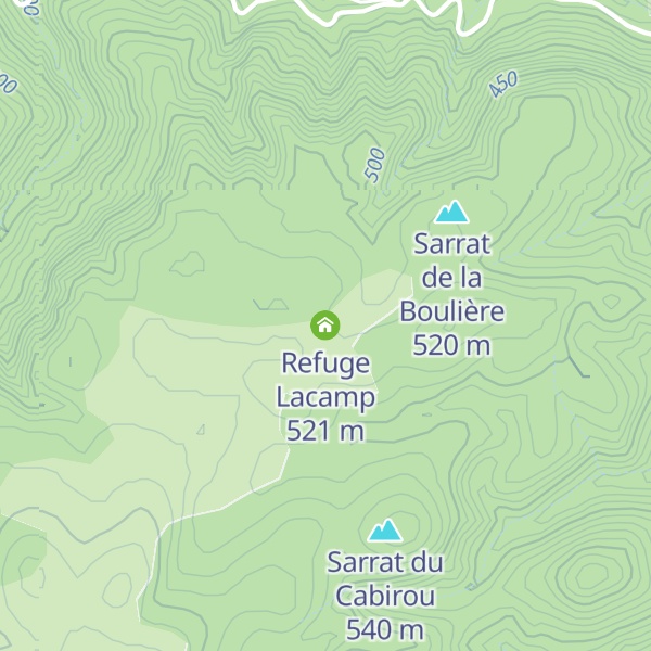 Map of Refuge Lacamp