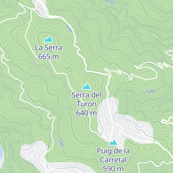 Map of Serra del Turon