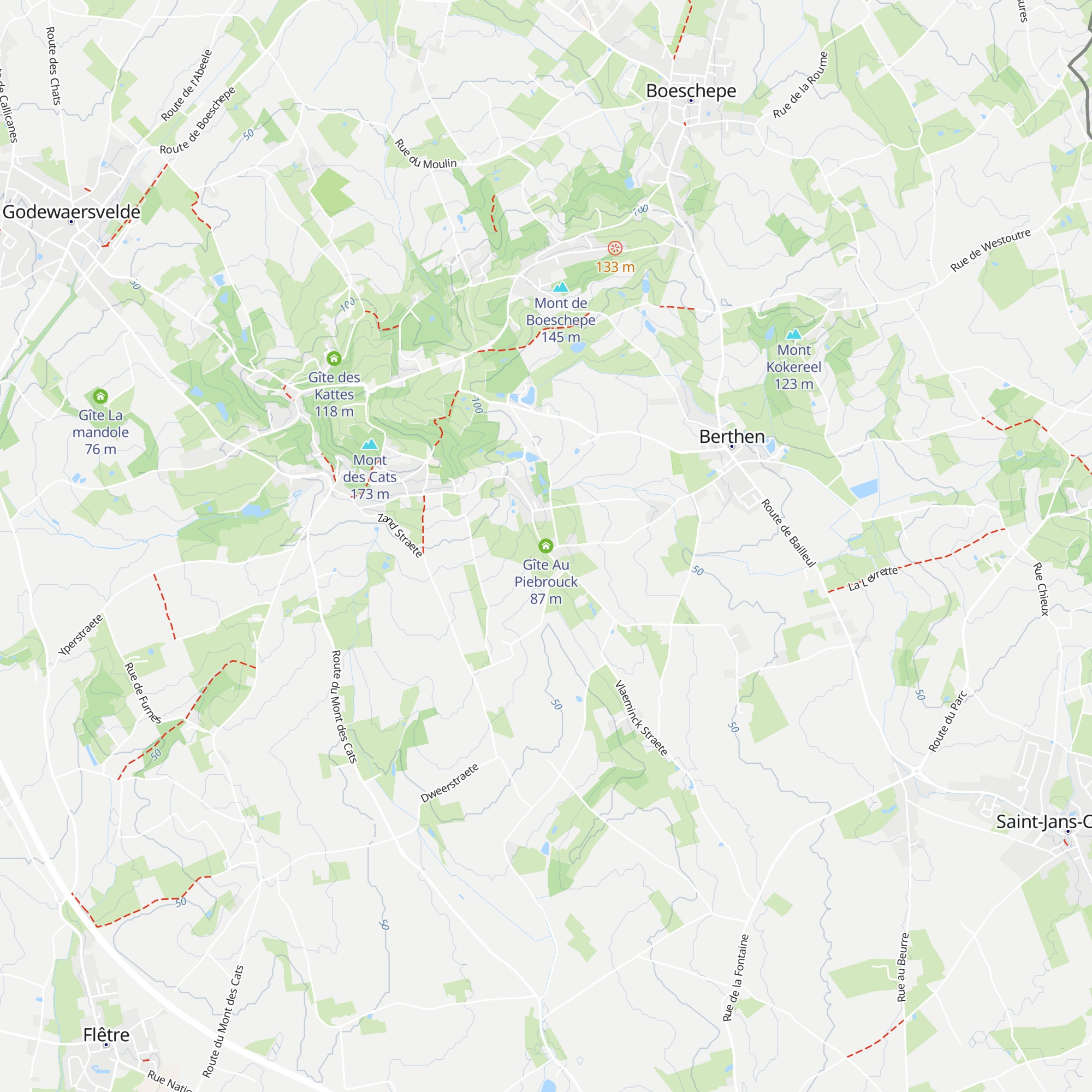 Gîte Au Piebrouck map