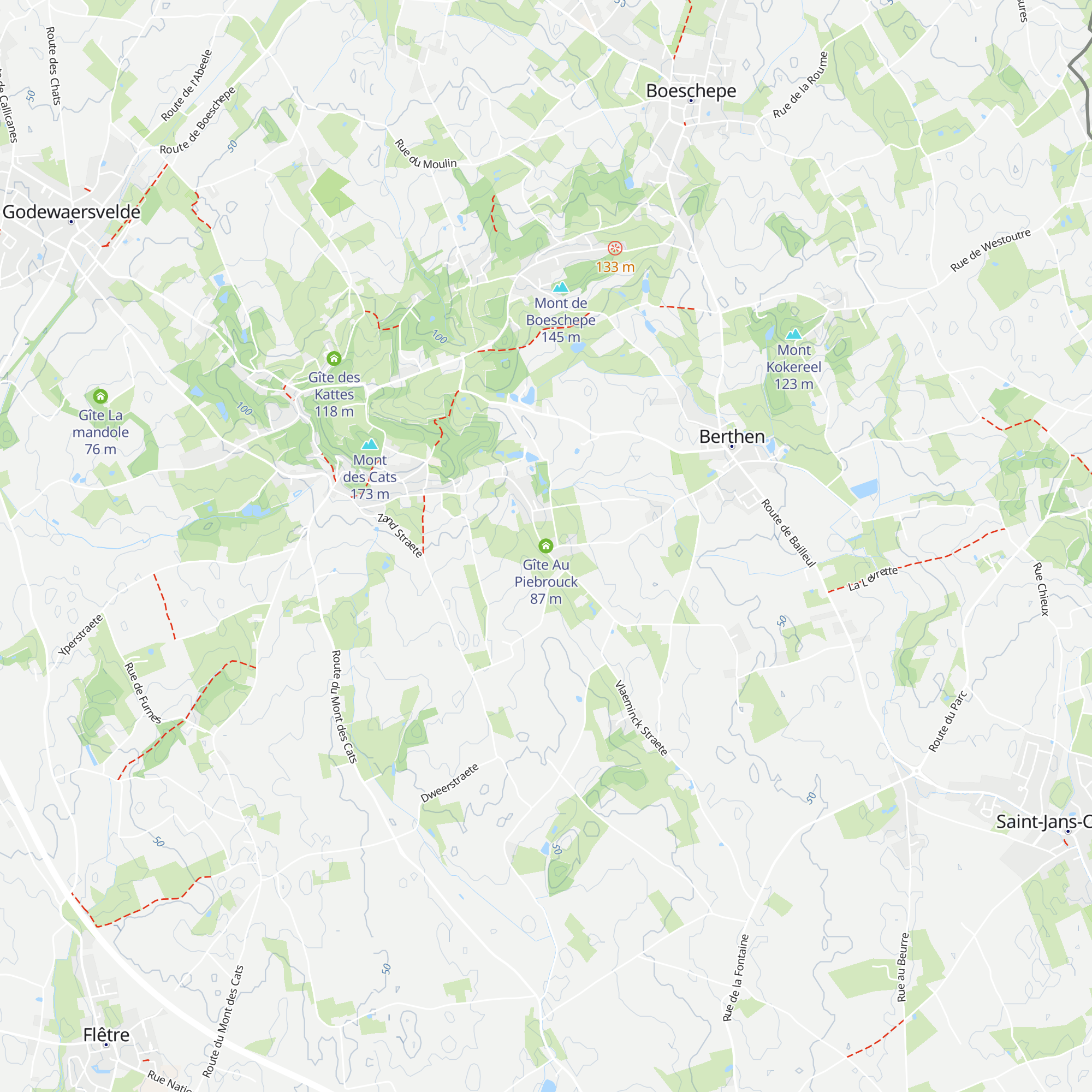Gîte Au Piebrouck map