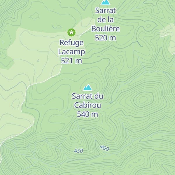Map of Sarrat du Cabirou