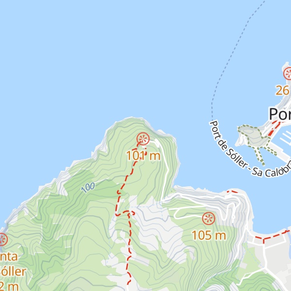 Map of Refugi de Muleta