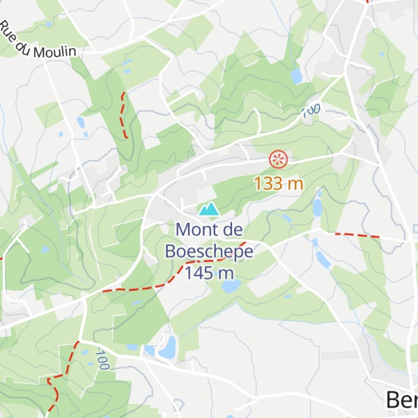 Map of Mont de Boeschepe