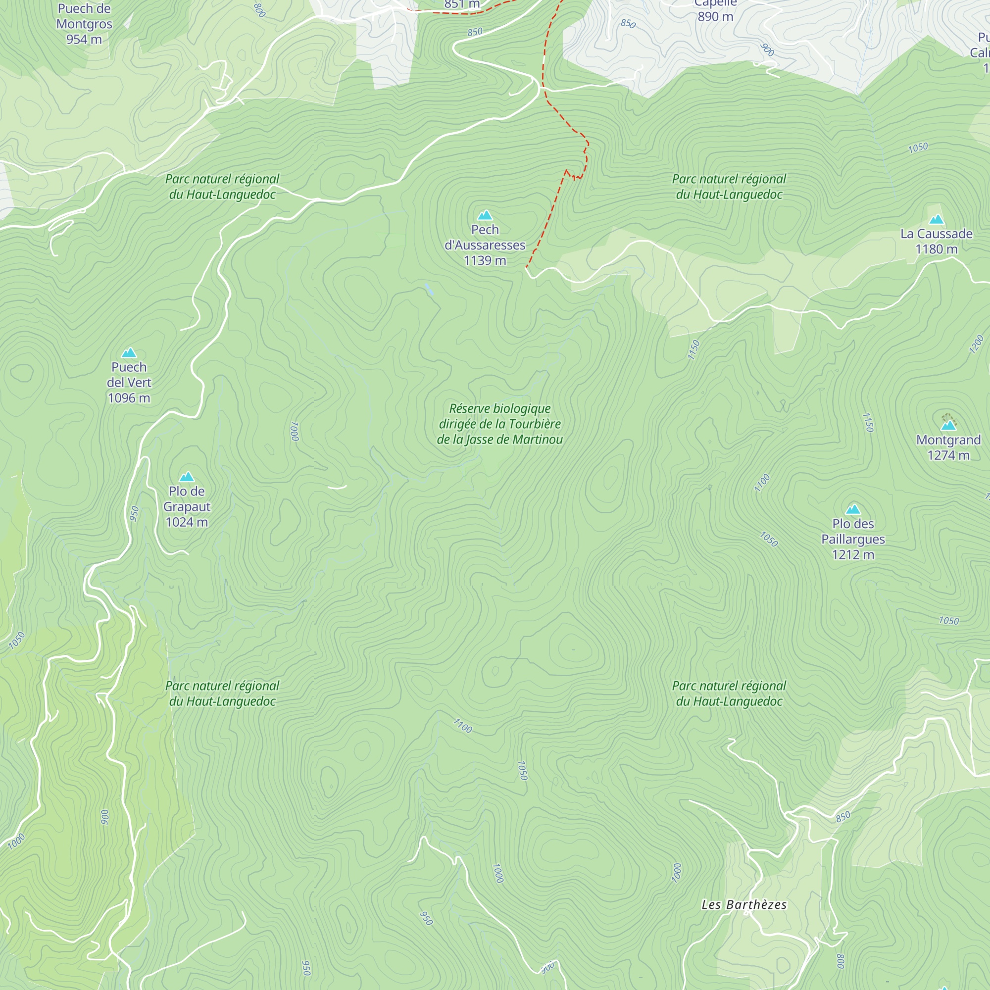Refuge de Martinou map