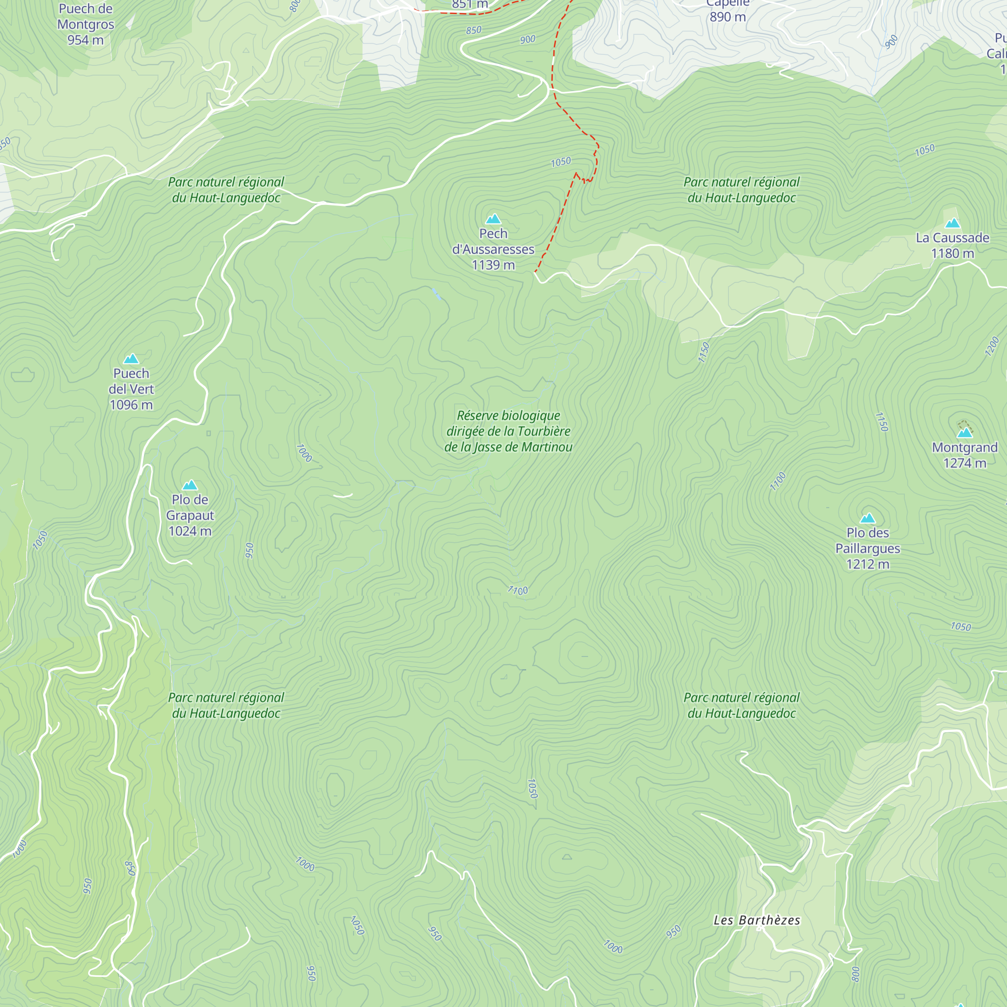 Refuge de Martinou map