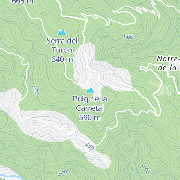 Map of Puig de la Carretal