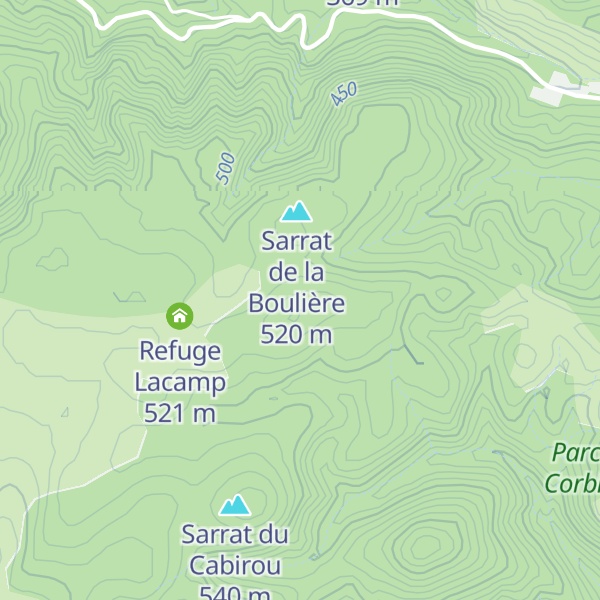 Map of Sarrat de Lacamp de Madame