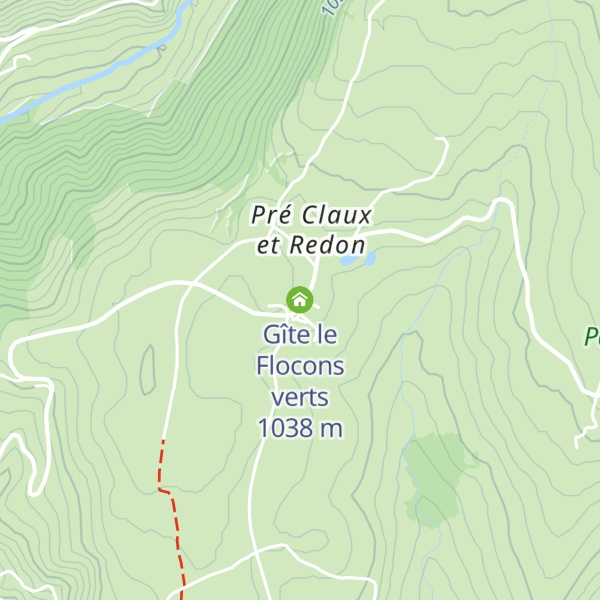 Map of Gîte le Flocons verts