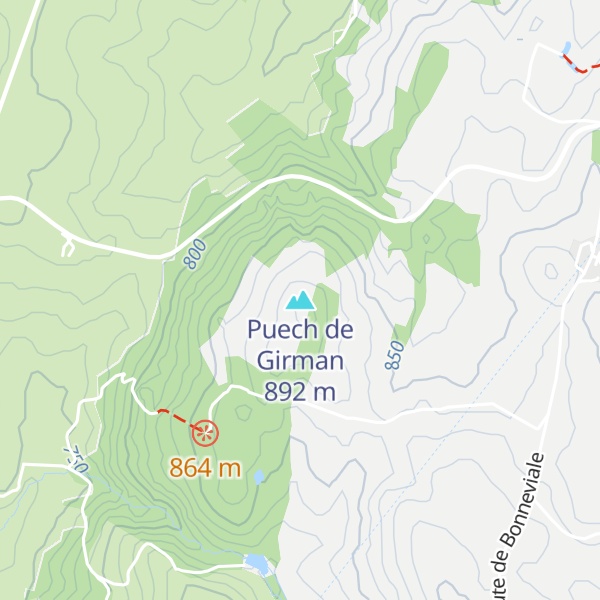 Map of Puech de Girman
